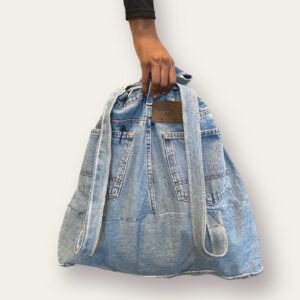 Blue Denim Backpack 